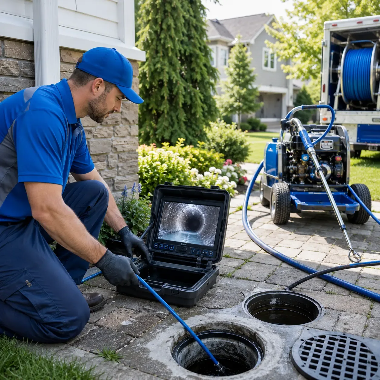 Outdoor drain cleaning professionals serving Reading, MA