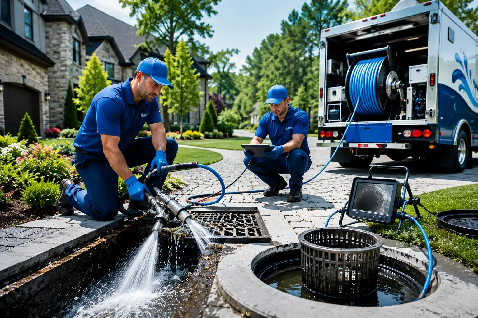 Local outdoor drain cleaning professionals in Reading, MA